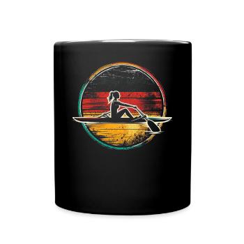 Germany Flag Rowing Female - Full Colour Mug - black - Front