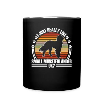 J’aime juste Little Münsterlander - Mug uni - noir - Devant