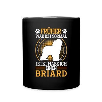 Briard was normal Berger de Brie Briard - Full Colour Mug - black - Front