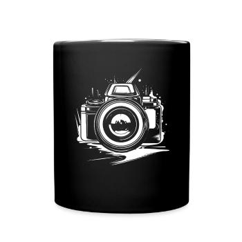 Camera Drawing - Full Colour Mug - black - Front
