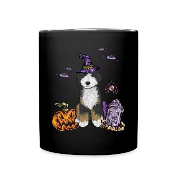 Bernedoodle Dog - Full Colour Mug - black - Front