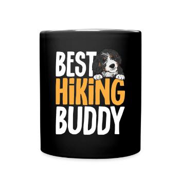 Bernedoodle Dog - Full Colour Mug - black - Front