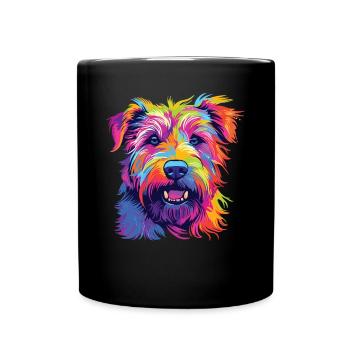 Watercolor Colorful Irish Glen Of Imaal - Full Colour Mug - black - Front