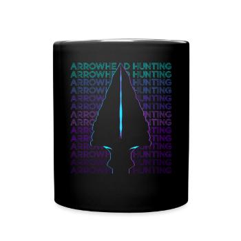 Arrowhead Hunting Arrowhead Hunter Retro - Full Colour Mug - black - Front