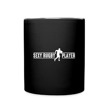 Rugby Game Rugby Sport - Sexy Rugby Player - Full Colour Mug - black - Front