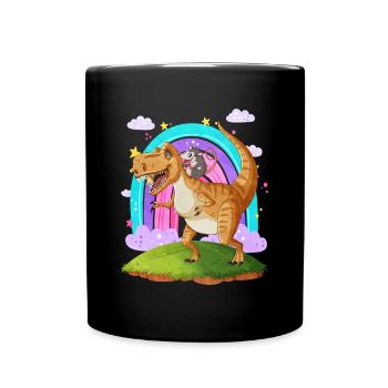 Gift for opossum lovers - Full Colour Mug - black - Front