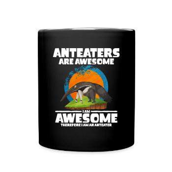 Dear Anteater Gift - Full Colour Mug - black - Front