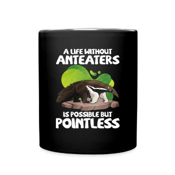 Dear Anteater Gift - Full Colour Mug - black - Front