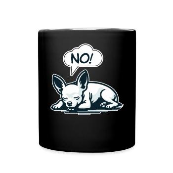 NON! Chihuahua Chien Effronté Dire Drôle Chihuahua - Mug uni - noir - Devant