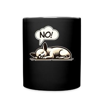 NON! Chihuahua Chien Effronté Dire Drôle Chihuahua - Mug uni - noir - Devant
