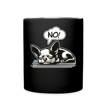 NON! Chihuahua Chien Effronté Dire Drôle Chihuahua - Mug uni - noir - Devant