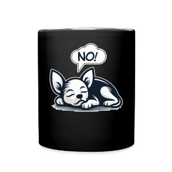 NON! Chihuahua Chien Effronté Dire Drôle Chihuahua - Mug uni - noir - Devant