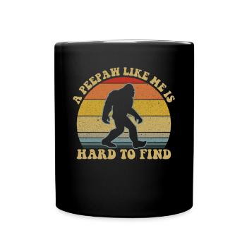 Ein Blick wie ich ist schwer Retro Opa zu finden - Tasse einfarbig - Schwarz - Vorne