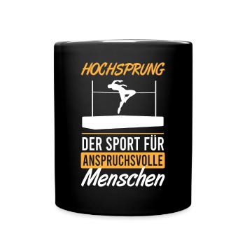 Saut en hauteur pour les athlètes exigeants - Mug uni - noir - Devant
