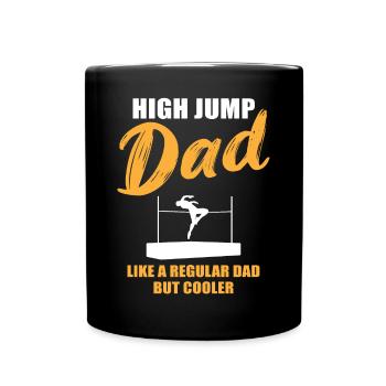 High Jump Dad – Mehr als nur Vater - Tasse einfarbig - Schwarz - Vorne