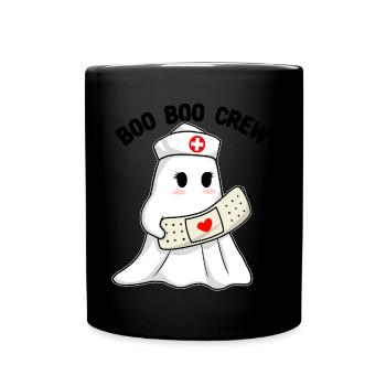 Boo Boo Crew Krankenschwester Halloween Krankensch - Tasse einfarbig - Schwarz - Vorne