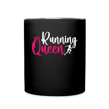 Runner Girls Running Cross Country Track Marathon - Tasse einfarbig - Schwarz - Vorne