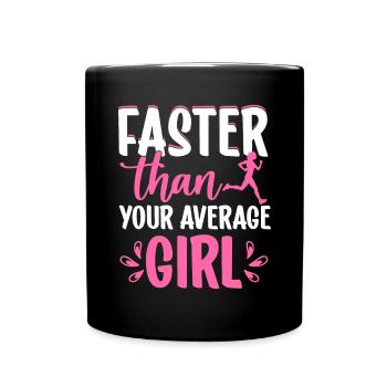 Coureur Filles Course Cross Country Piste Marathon - Mug uni - noir - Devant