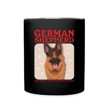 German Shepherds German Shepherd Gift - Full Colour Mug - black - Front