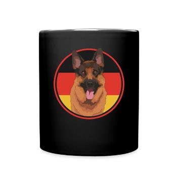 German Shepherds German Shepherd Dog Gift - Full Colour Mug - black - Front