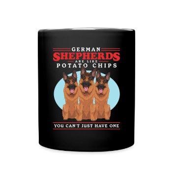Berger allemand chien berger allemand cadeau - Mug uni - noir - Devant