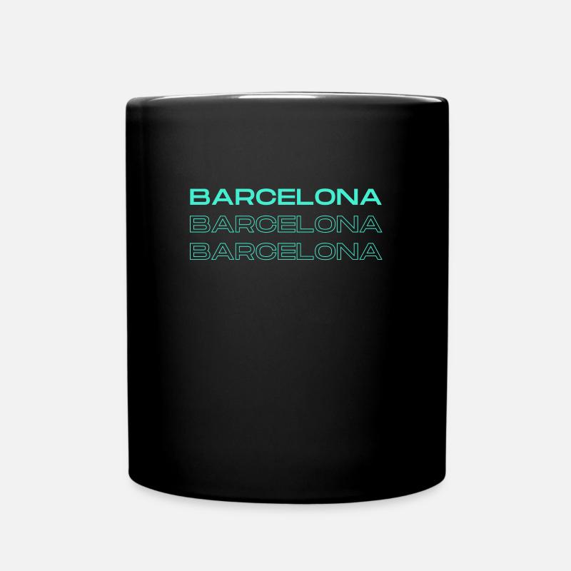Barcelona - Tasse einfarbig - Schwarz