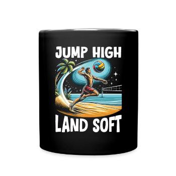 Volley-ball de plage Joueur de volley-ball amateur de sport - Mug uni - noir - Devant