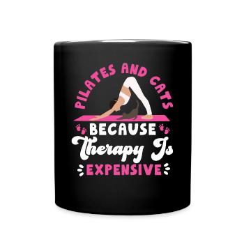 Instructeur de Pilates Enseignant Chat - Mug uni - noir - Devant