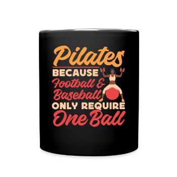 Pilates Instructor Teacher Pilates - Tasse einfarbig - Schwarz - Vorne