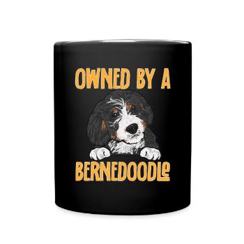 Bernedoodle Dog - Full Colour Mug - black - Front