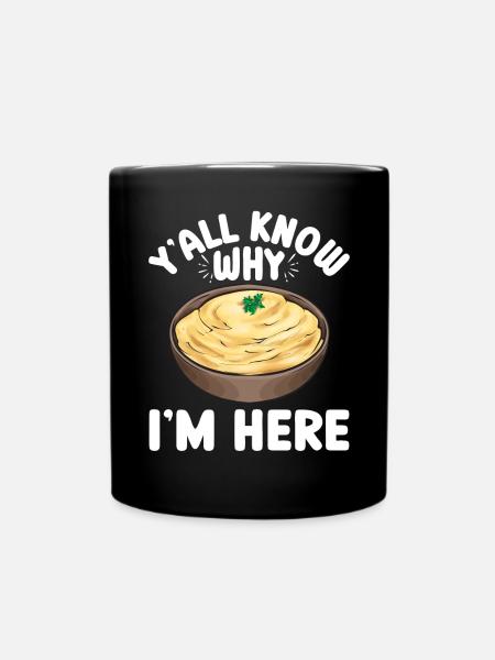 Mashed potatoes Mashed potatoes - Full Colour Mug - black