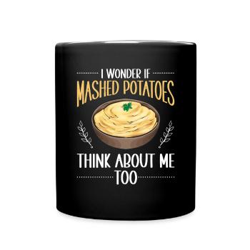 Mashed potatoes Mashed potatoes - Full Colour Mug - black - Front