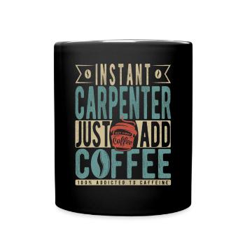 Instant-Schreiner einfach Kaffee hinzufügen - Tasse einfarbig - Schwarz - Vorne