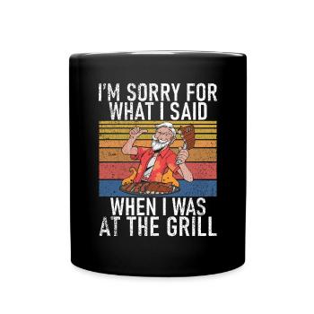 Grill Barbecue Grilling - Tasse einfarbig - Schwarz - Vorne