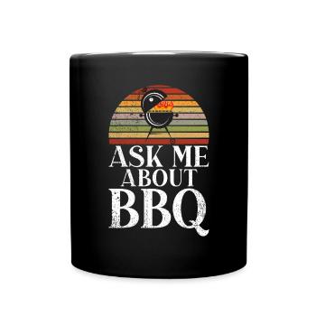 Grillades Barbecue Grillades - Mug uni - noir - Devant
