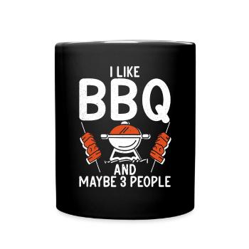 Grillades Barbecue Grillades - Mug uni - noir - Devant