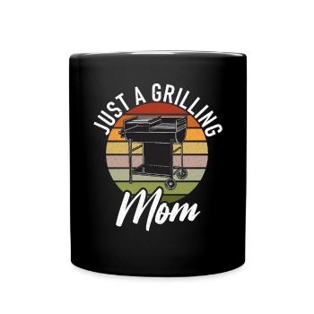 Grill Barbecue Grilling - Tasse einfarbig - Schwarz - Vorne