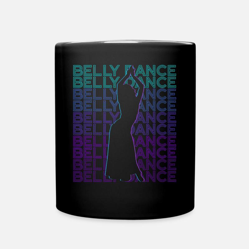 Bauchtanz Bauchtänzerin Retro Bauchtanz - Tasse einfarbig - Schwarz