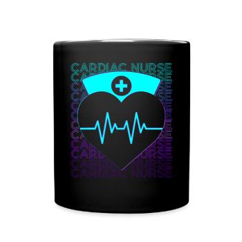 Infirmière en cardiologie cardiologie CNS Retro - Mug uni - noir - Devant