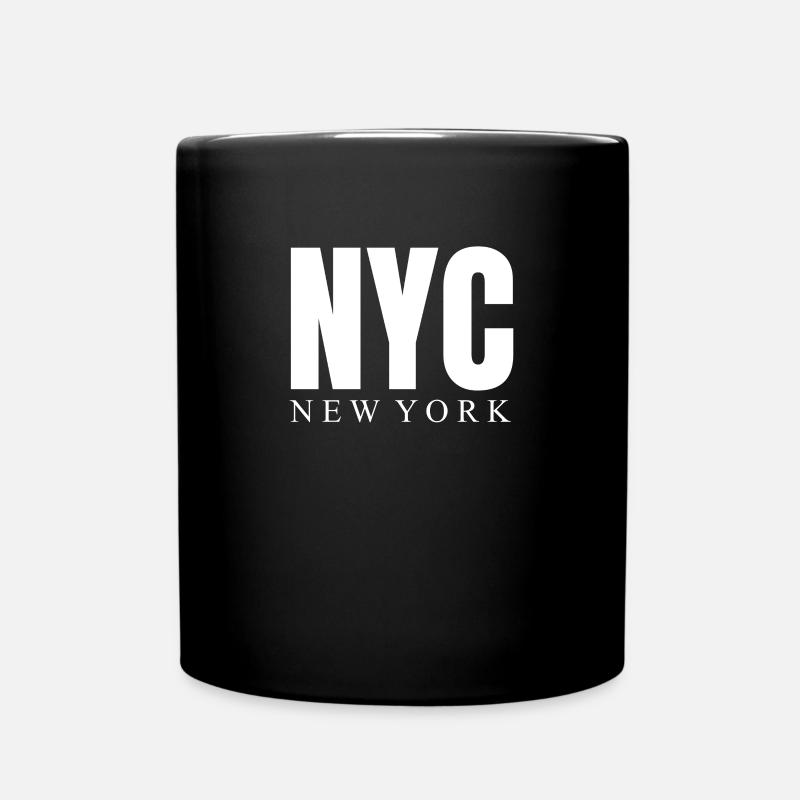 New York - Tasse einfarbig - Schwarz