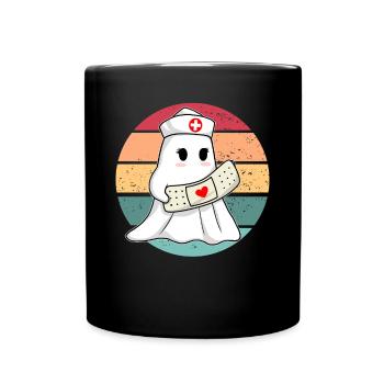 Boo Boo Crew Krankenschwester Halloween Krankensch - Tasse einfarbig - Schwarz - Vorne