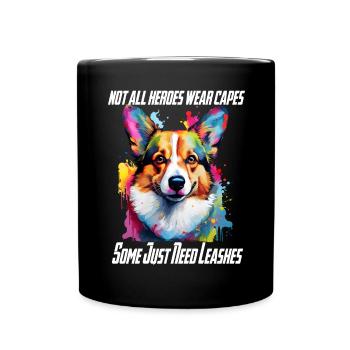 notallheroeswearcapes 10 - Tasse einfarbig - Schwarz - Vorne