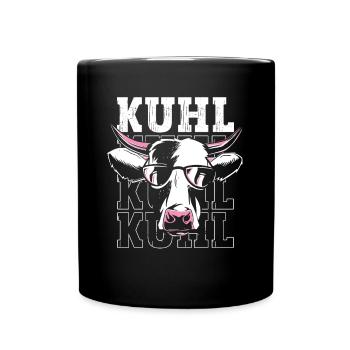 Kuhl Kuh - Tasse einfarbig - Schwarz - Vorne
