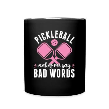 Pickleball Player Pickleball Lets Me - Full Colour Mug - black - Front