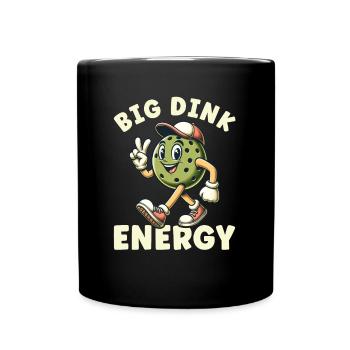 Big Dink Energy Pickleball Joueur Drôle - Mug uni - noir - Devant