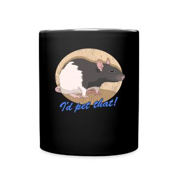 Rat Rat Lover Rat Owner Gift - Full Colour Mug - black - Front