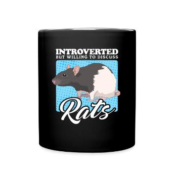 Rat Rat Owner Rat Lover Gift - Full Colour Mug - black - Front
