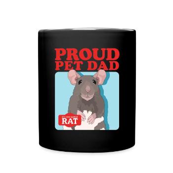 Rats Dad Rat Owner Cute Rat Gift - Full Colour Mug - black - Front