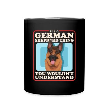German Shepherds German Shepherd Gift - Full Colour Mug - black - Front