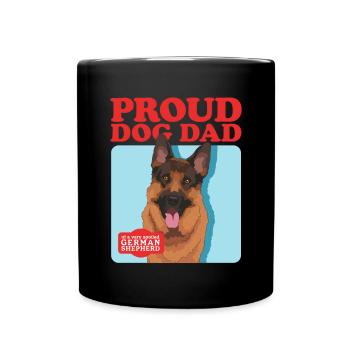 German Shepherd Dad German Shepherd Gift - Full Colour Mug - black - Front